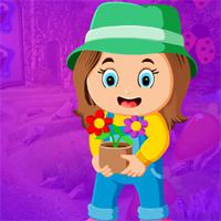 play Games4King Flowerpot Girl Escape