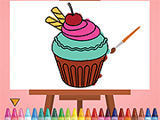 play Yummy Cupcake Coloring