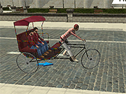 play Public Tricycle Rickshaw Driving