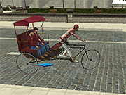 Public Tricycle Rickshaw Driving