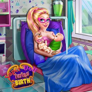 play Super Doll Twins Birth