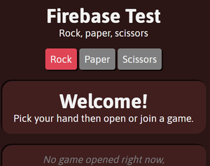 play Firebase Test: Rock, Paper, Scissors