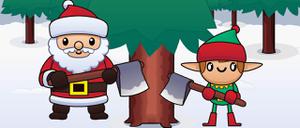 play Wood Cutter Santa Idle