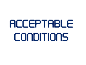 play Acceptable Conditions