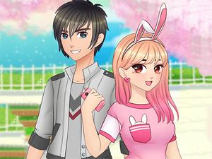 play Romantic Anime Couples Dress Up