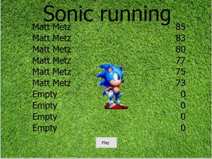 Sonic Running