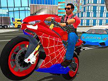 play Hero Stunt Spider Bike Simulator 3D