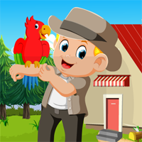 play Games4King-Stylish-Boy-With-Parrot-Rescue