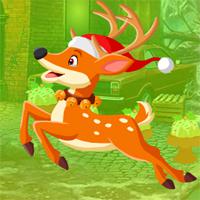 Games4King Gleeful Christmas Deer Escape