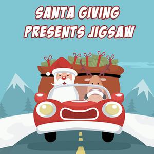 play Santa Giving Presents Jigsaw