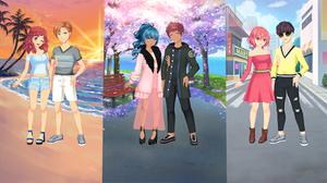 play Romantic Anime Couples-Dress Up