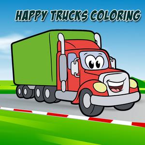 play Happy Trucks Coloring