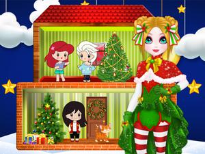 play Christmas Puppet Princess House