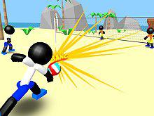 play Stickman Beach Volleyball