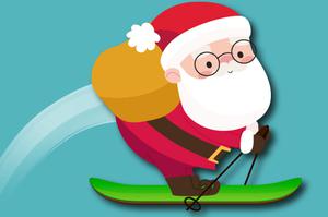 play Avalanche Santa Ski Xmas