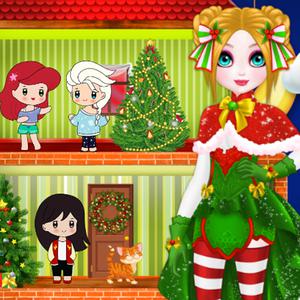 play Christmas Puppet Princess House