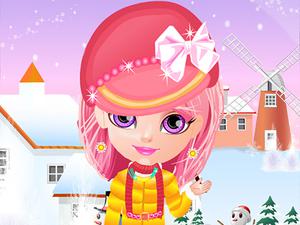 play Baby Halen Winter Dress Up