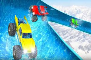 play Crazy Monster Truck Water Slide