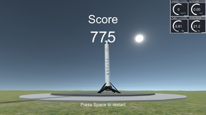 play Space X Rocket Landing Simulation