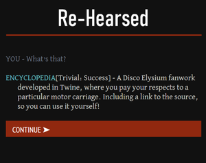 play Re-Hearsed: A Disco Elysium Fanwork