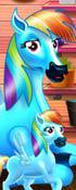 play Rainbow Dash And The Newborn Baby