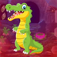 play Games4King Pretty Crocodile Rescue