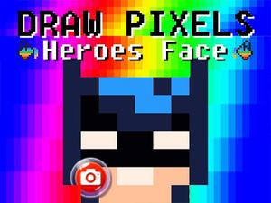 play Draw Pixels Heroes Face