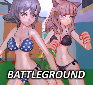 play Anime Girls X Battleground: Free Fire Balls 3D
