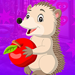 Porcupine Escape With Apple