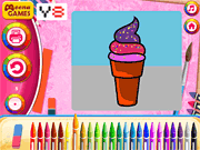 play Online Ice Cream Coloring