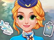 play Blonde Princess Cabin Crew Makeover