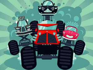 play Crazy Monster Trucks Memory