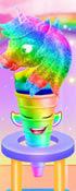 Unicorn Rainbow Ice Cream Cone Cooking