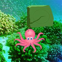 Underwater Octopus Family Escape