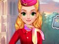 Blonde Princess Cabin Crew Makeover game