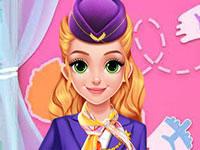 Blonde Princess Cabin Crew Makeover