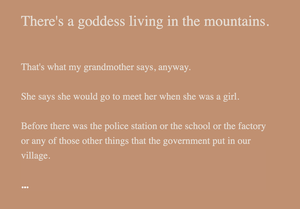 play There'S A Goddess In The Mountains