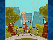 play Happy Bike Riding Jigsaw