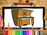 play Bts Piano Coloring Book