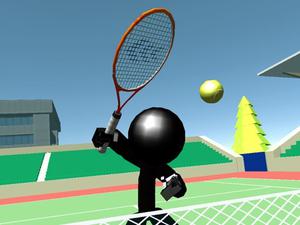 play Stickman Tennis 3D