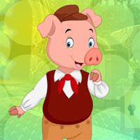 play Cheerful Lady Pig Escape