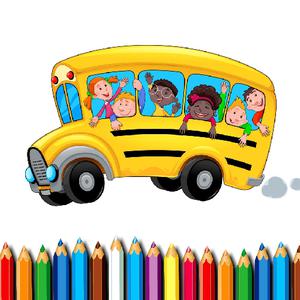 play School Bus Coloring Book