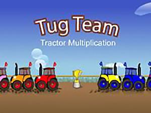 play Tug Team Tractor Multiplication