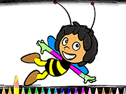 play Back To School Bee Coloring Book