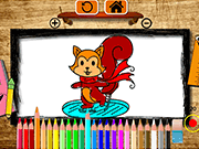 play Squirrel Coloring Book