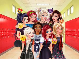 play Villains Vs Princesses School Fashion