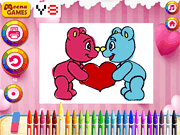 Animal'S Valentine Coloring