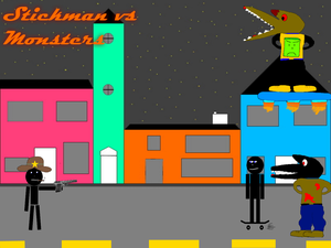 play Stickman Vs Monsters Low Res