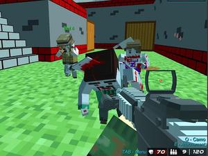 play Shooting Zombie Blocky Gun Warfare