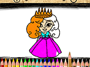 play Back To School Princess Coloring Book